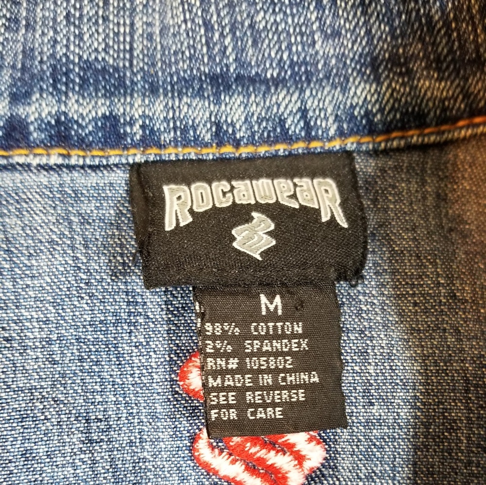 Ladies Rocawear Blue Jean Jacket - Picture 2 of 7